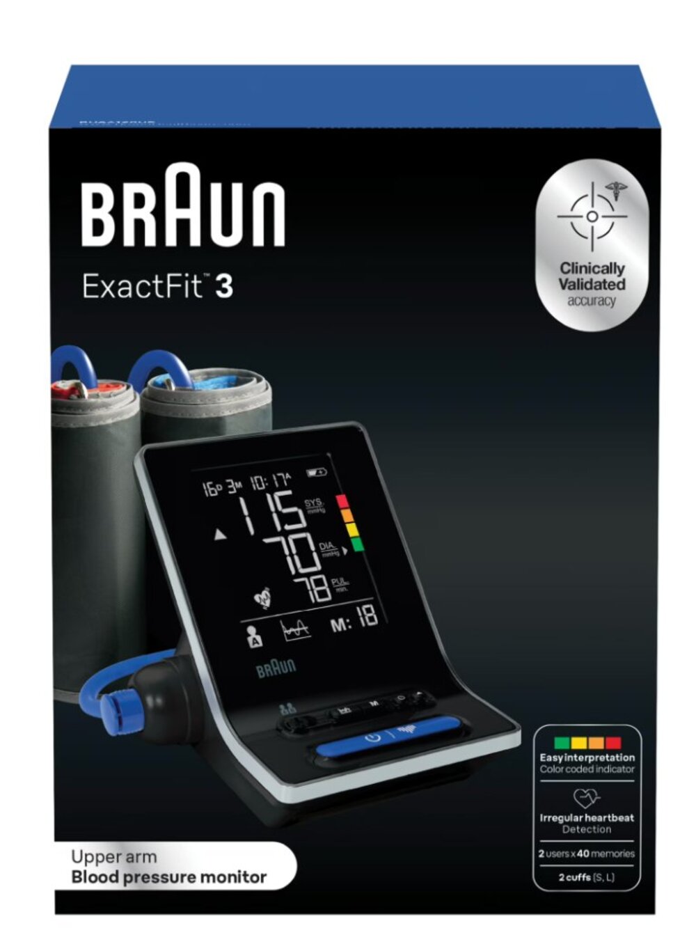 Braun blood pressure exactfit 3